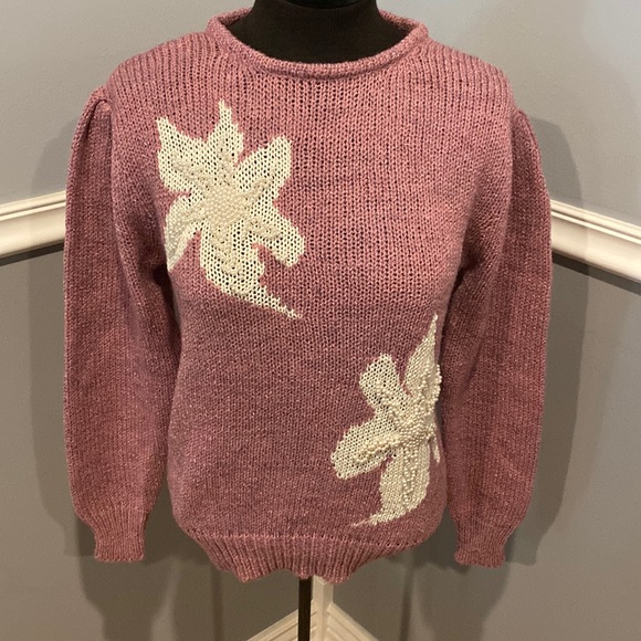 Vintage Joyce Pearl embellished sweater - Picture 1 of 8